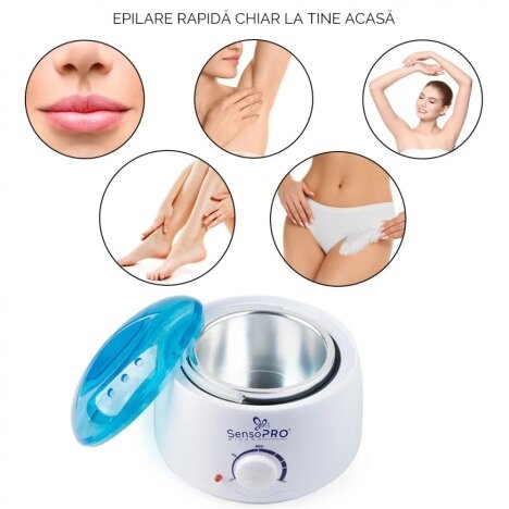 Kit epilare: Incalzitor de ceara + Spatule + Ceara elastica